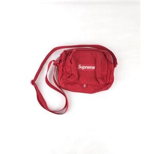 2019 SS19 SUPREME CORDURA FABRIC SHOULDER BAG BOX LOGO RED WHITE REFLECTIVE